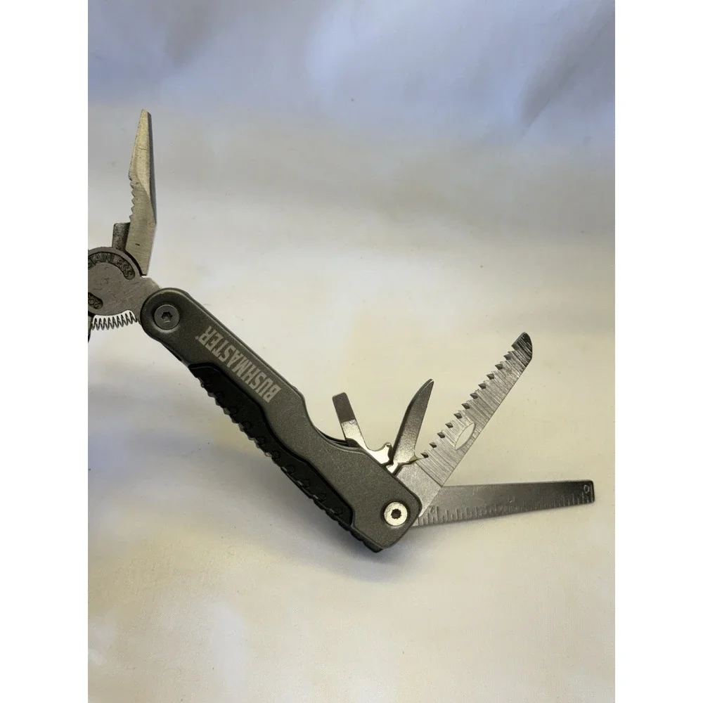 Bushmaster Plier Fold Pocket Screwdriver Multi Tool Hiking Outdoor Camping Knife